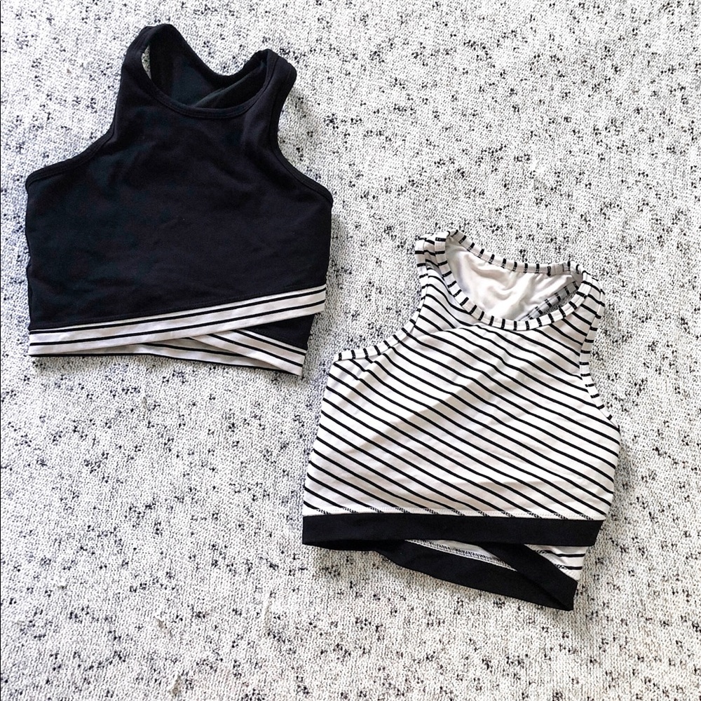 SOLD Glyder crop bra bundle - size XS - EUC